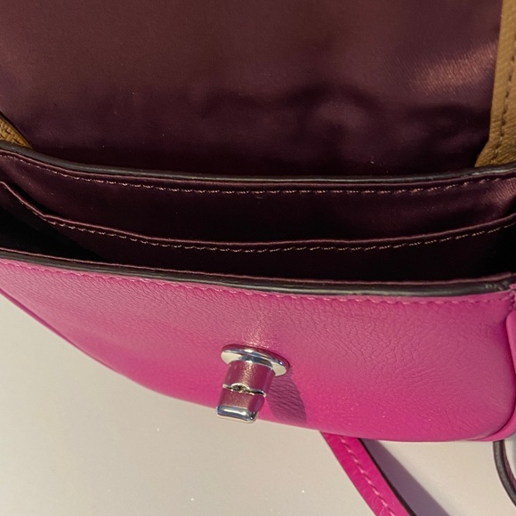 Coach Mini Fuchsia Leather Crossbody Bag - Picture 3 of 3